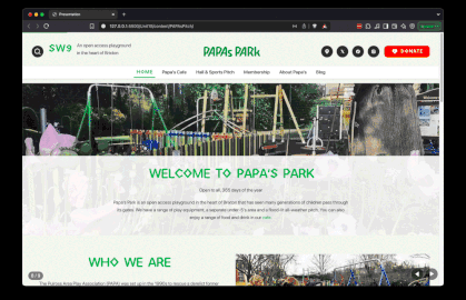 PAPA's Website Demo