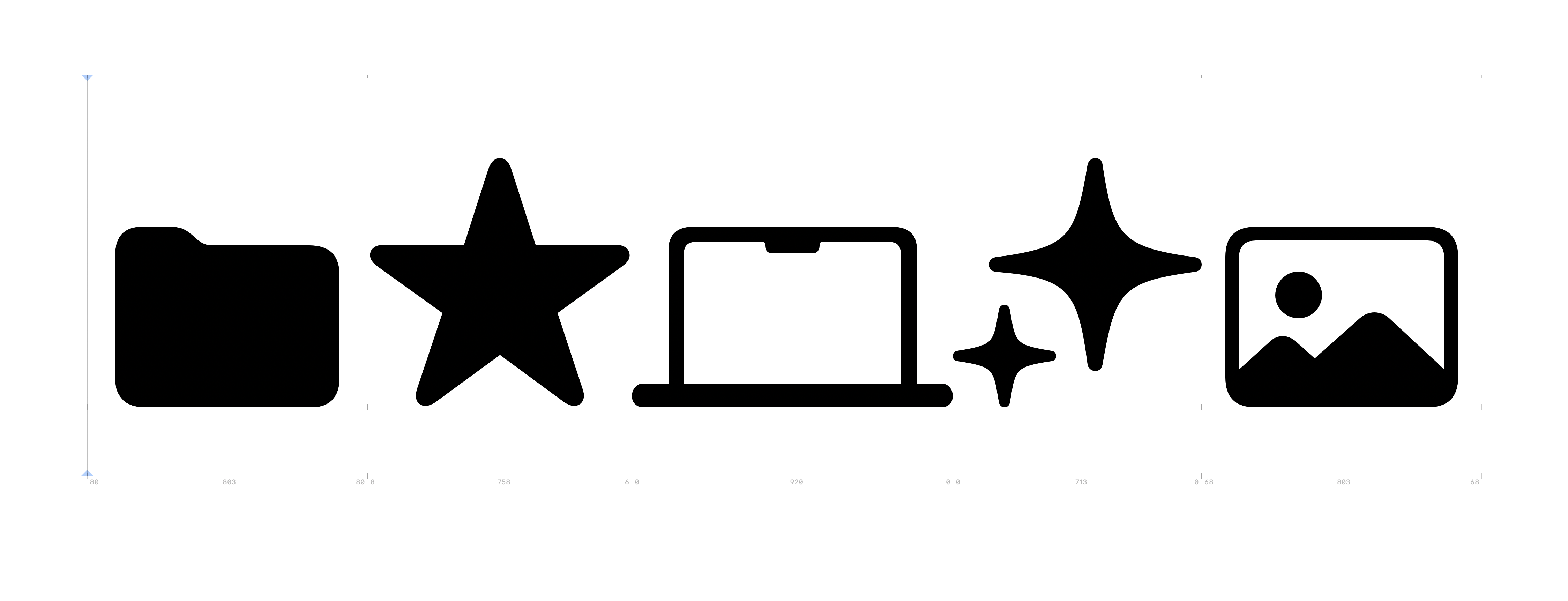 YZE Font Development Symbols